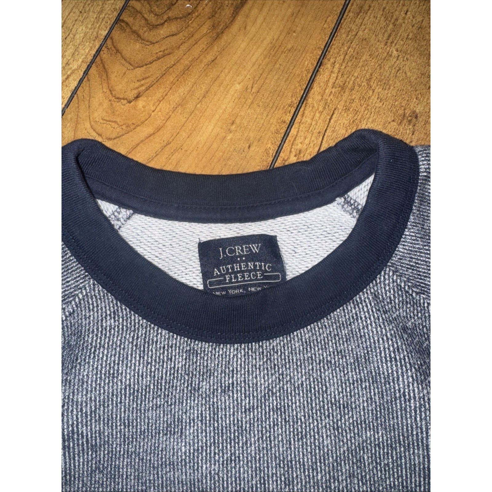 J.Crew J.Crew Fleece Crewneck Sweatshirt Heather Blue M 20x26 Size US M / EU 48-50 / 2 - 3 Thumbnail