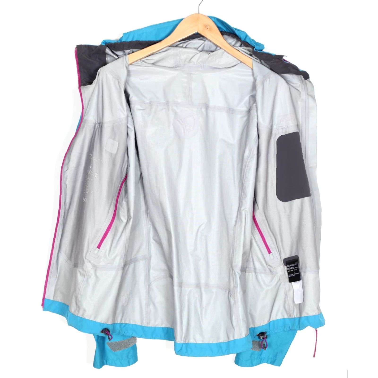 Vintage NORRONA Falketind Dri3 Jacket Women Size L Hooded Waterproof Hiking Outdoor Jacket Size L / US 10 / IT 46 - 4 Thumbnail