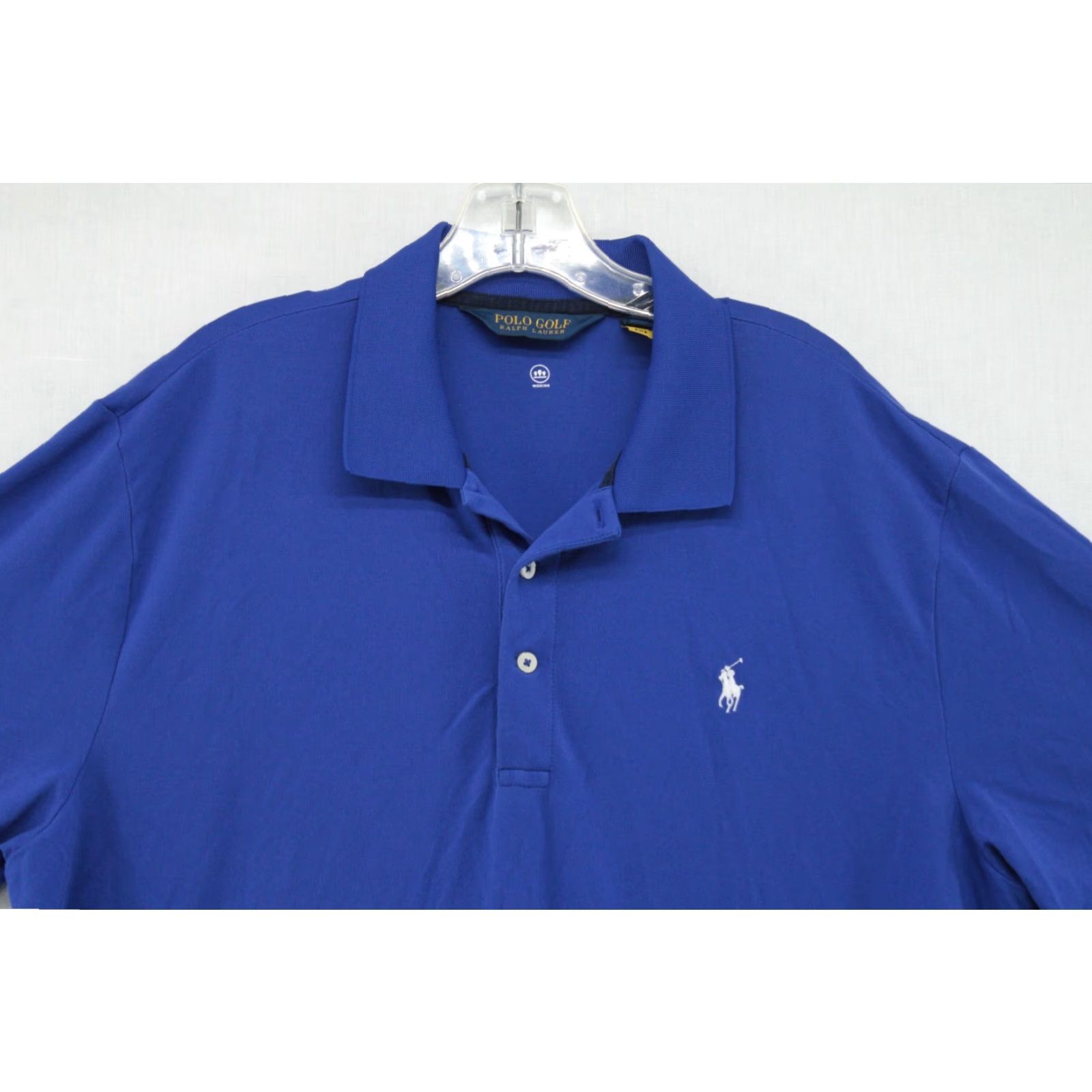 Ralph Lauren Ralph Lauren Polo Golf Shirt Mens XL Blue Performance Pima Cotton Club Logo Size US XL / EU 56 / 4 - 2 Thumbnail