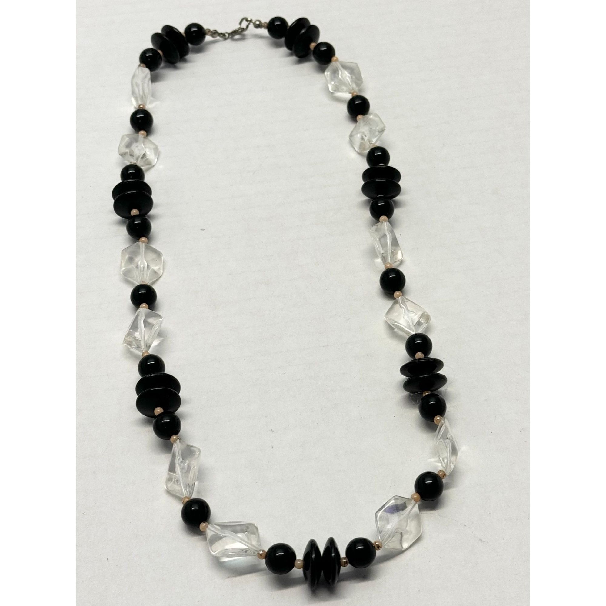 Vintage Vintage lucite black beaded necklace Size ONE SIZE - 2 Thumbnail