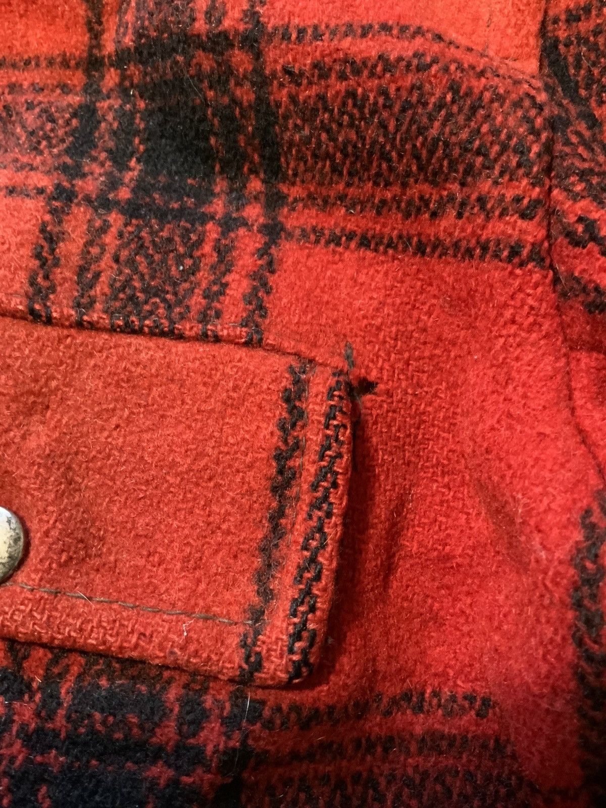 Vintage Vintage 40s 50s Buffalo Plaid Wool Mackinaw Jacket Coat Size US S / EU 44-46 / 1 - 7 Thumbnail