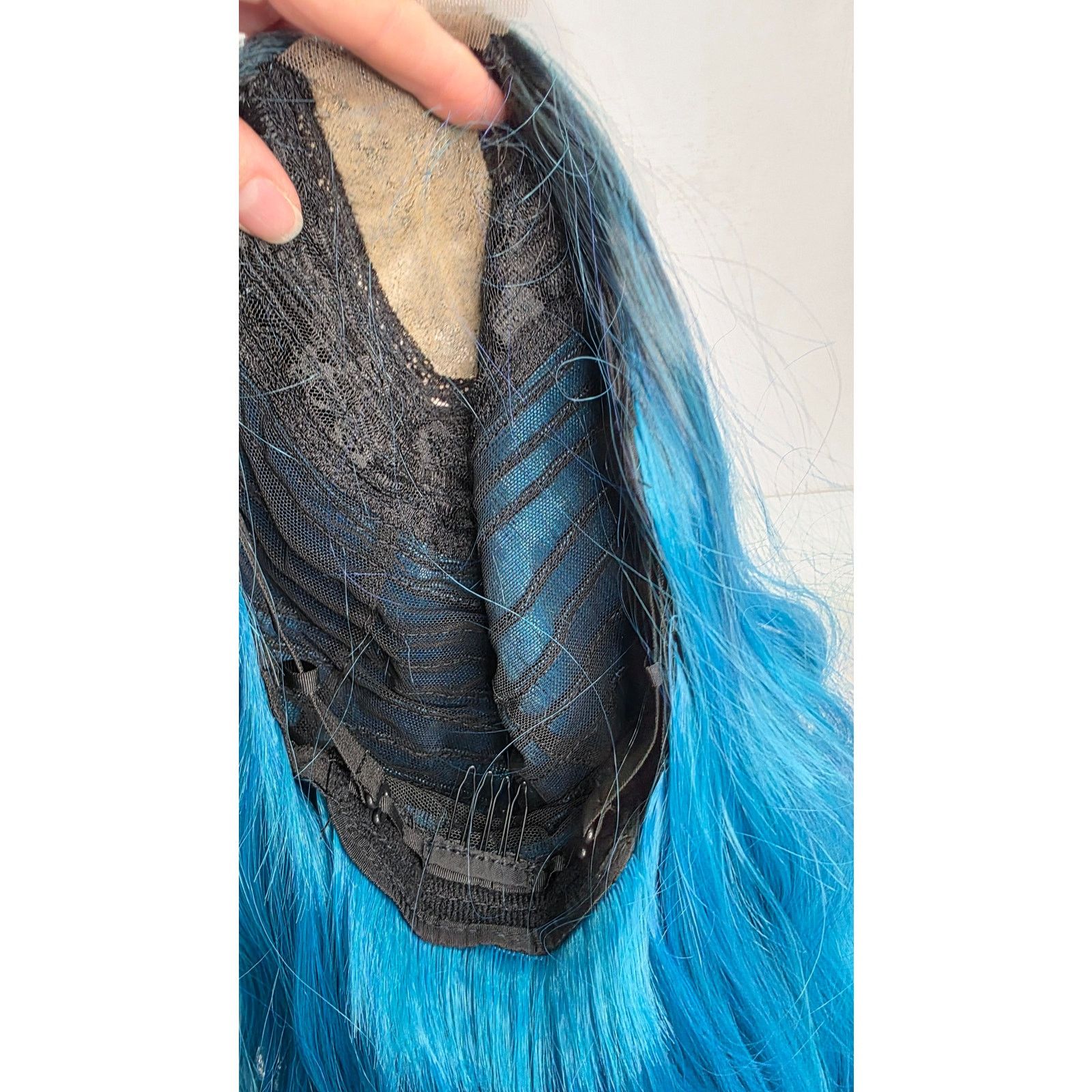 Other Long Ombre Turquoise Wavy Wig 26" Middle Part Size ONE SIZE - 6 Thumbnail