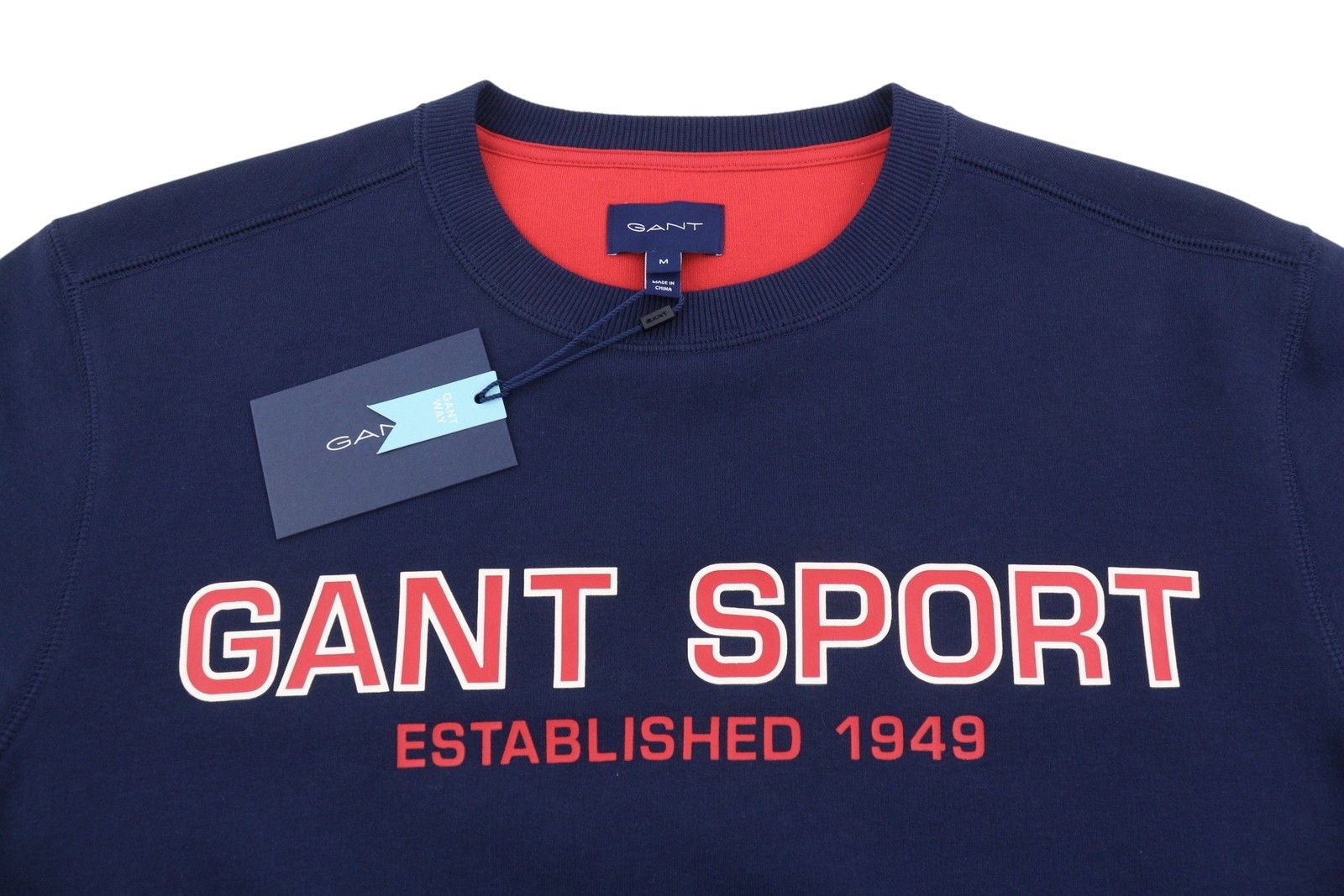 Gant SPORT C-NECK M Classic Blue Logo Sweatshirt 87236 Size US M / EU 48-50 / 2 - 5 Thumbnail