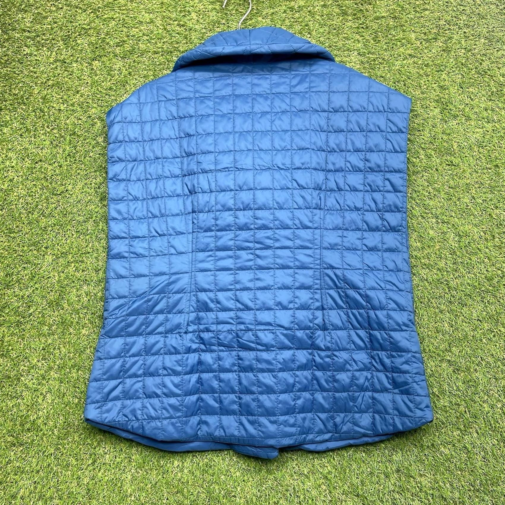 Soft Surroundings Soft Surroundings Vest Womens XL Full Zip Quilted Puffer Shawl Neck Blue Solid Lightweight Winter Fall Spring Jacket/Coat Womens XL Vest Size XL / US 12-14 / IT 48-50 - 2 Thumbnail