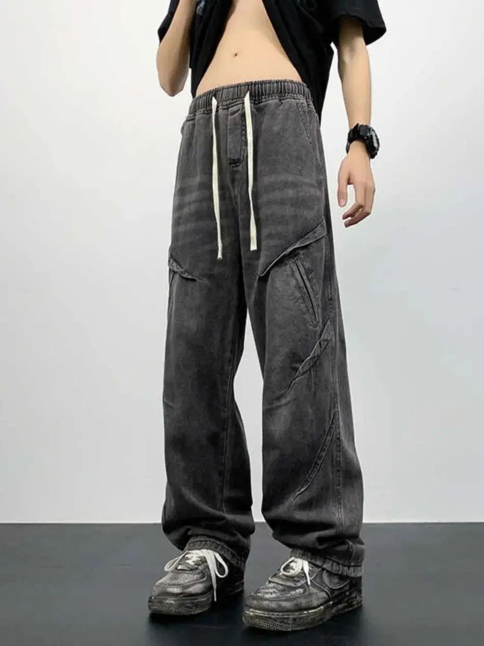 Japanese Brand Straight casual loose fitting jeans Size US 34 / EU 50 - 2 Thumbnail