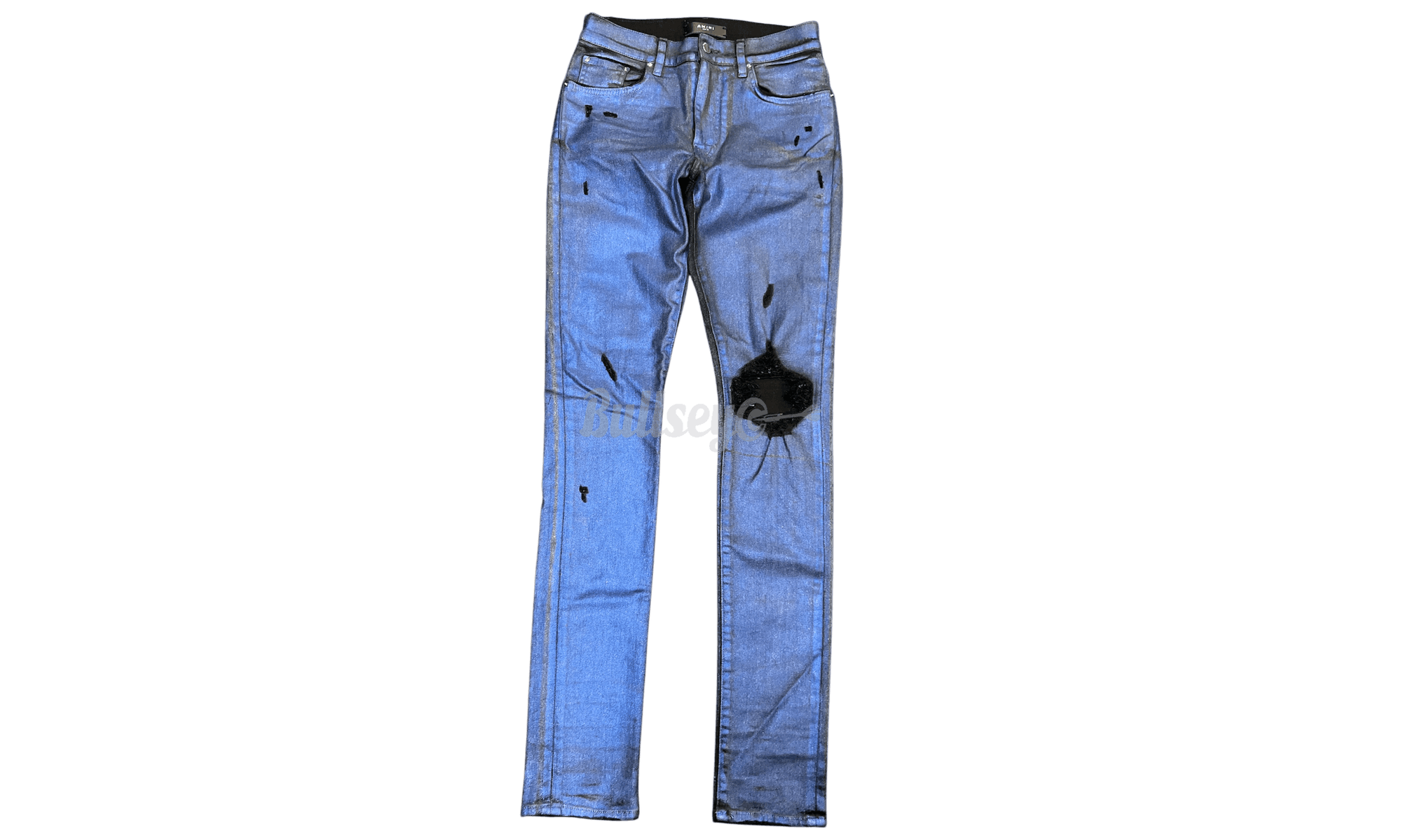 Amiri Broken Glitter Coated Blue Jeans (PreOwned) Size US 30 / EU 46 - 1 Thumbnail