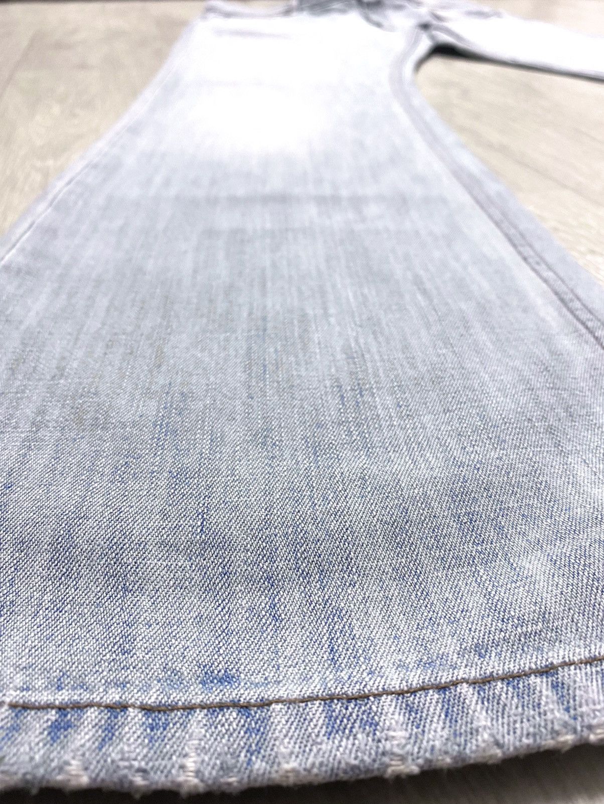 Miu Miu Vintage Archival Miu Miu Washed Blue Distressed Jeans Denim Size US 36 / EU 52 - 21 Thumbnail