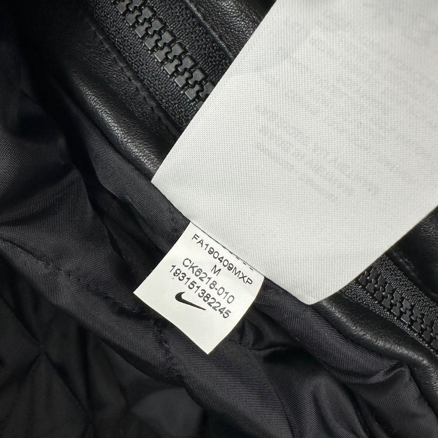 Supreme Supreme Nike Leather Pullover Jacket FW19 Black Size US M / EU 48-50 / 2 - 7 Thumbnail