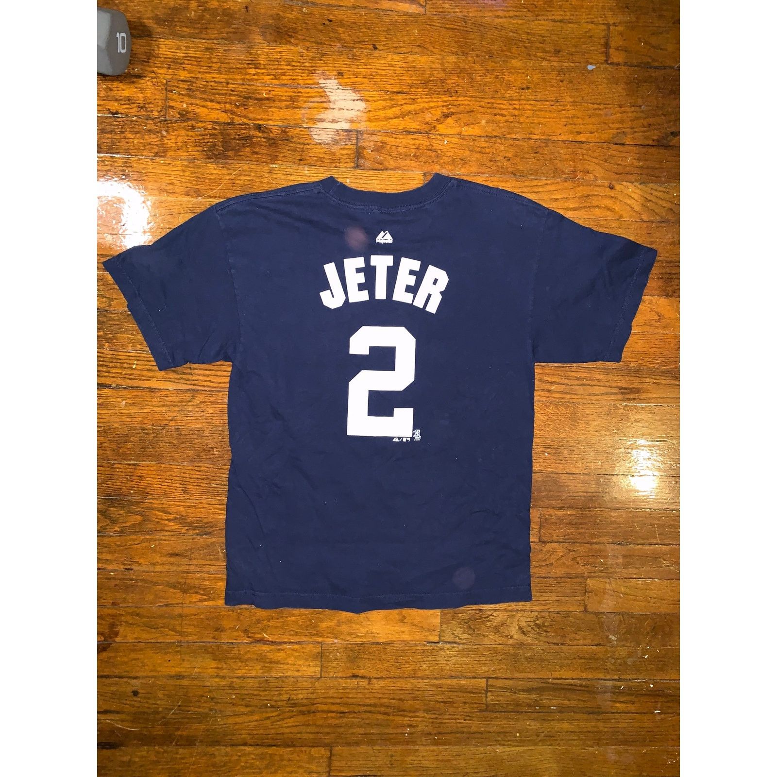 Majestic Derek Jeter New York Yankees Majestic T Shirt #2 Navy XL MLB Size US L / EU 52-54 / 3 - 1 Thumbnail