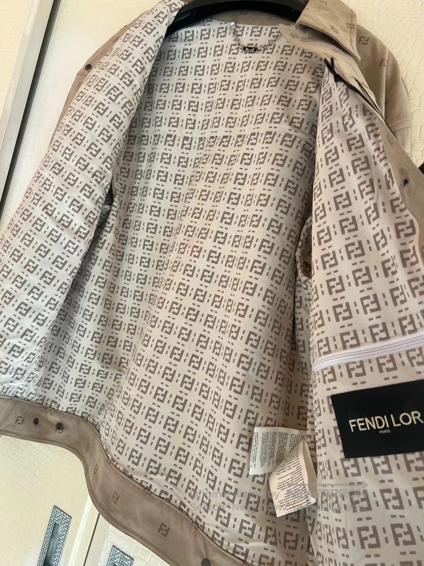 Fendi FENDI LOR Suede Monster Jacket. Size US M / EU 48-50 / 2 - 3 Thumbnail