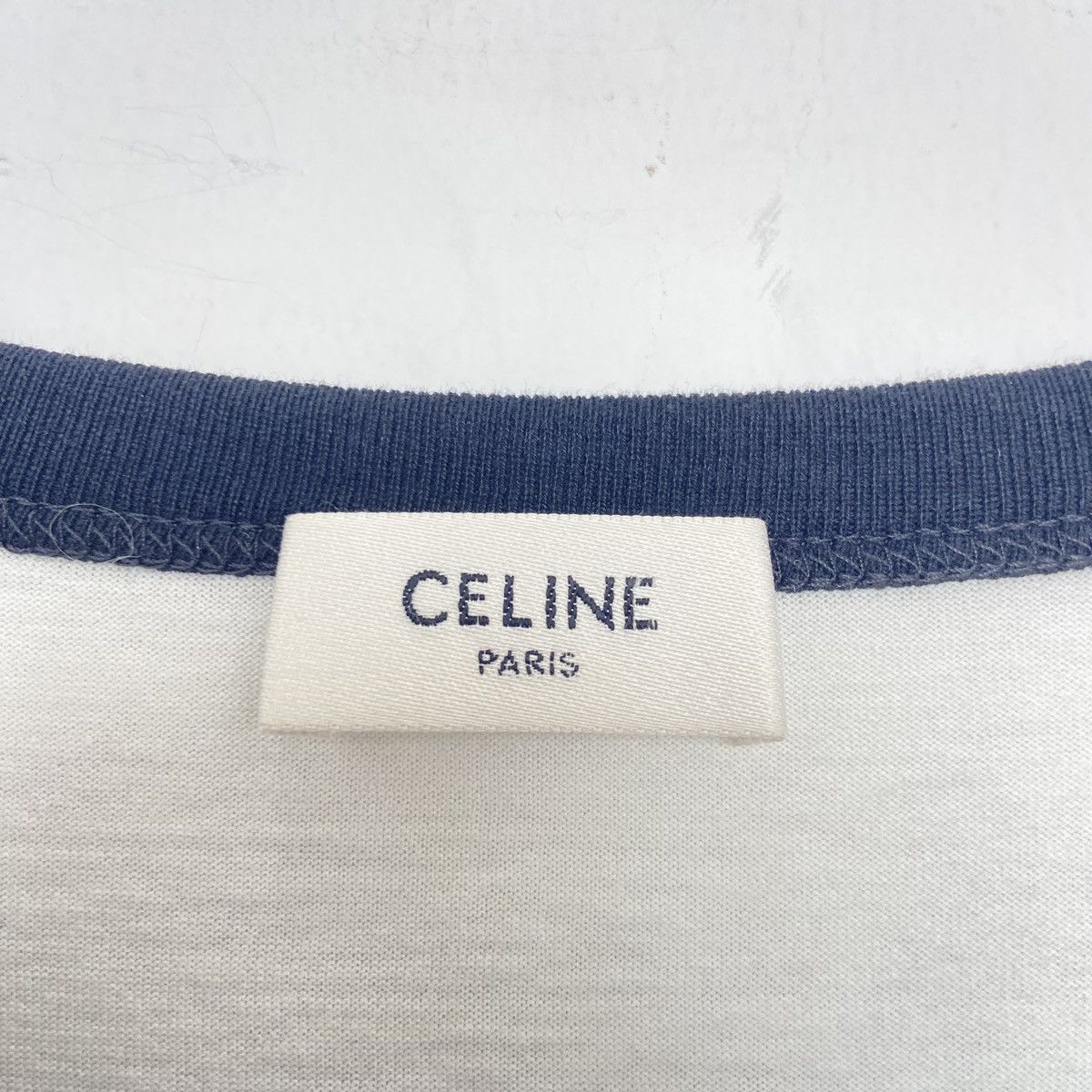 Celine CELINE Pullover Casual Cropped Short Sleeve Top K26WX Size S / US 4 / IT 40 - 6 Thumbnail