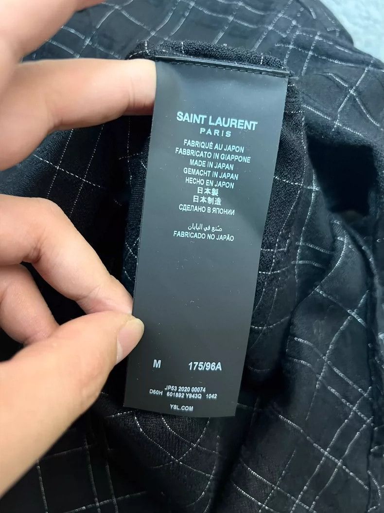 Saint Laurent Paris Saint Laurent Paris Spring/Summer 21 Cat's Eye Button Silve Size US M / EU 48-50 / 2 - 5 Thumbnail