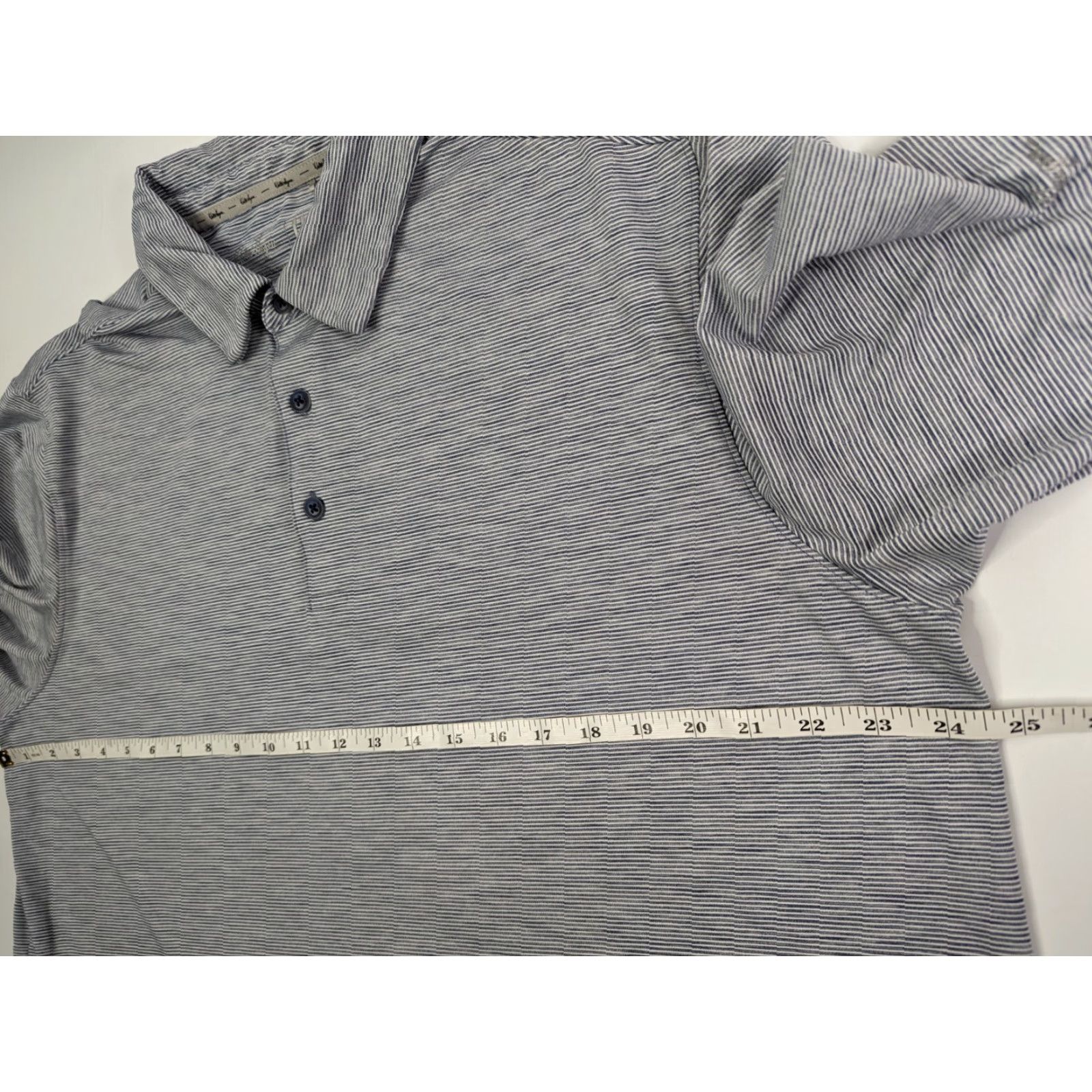 Vintage Walter Hagen Shirt XL Stripe Short Sleeve Polo Golf Men Blue Button-Up Comfort Stretch Size US XL / EU 56 / 4 - 5 Thumbnail