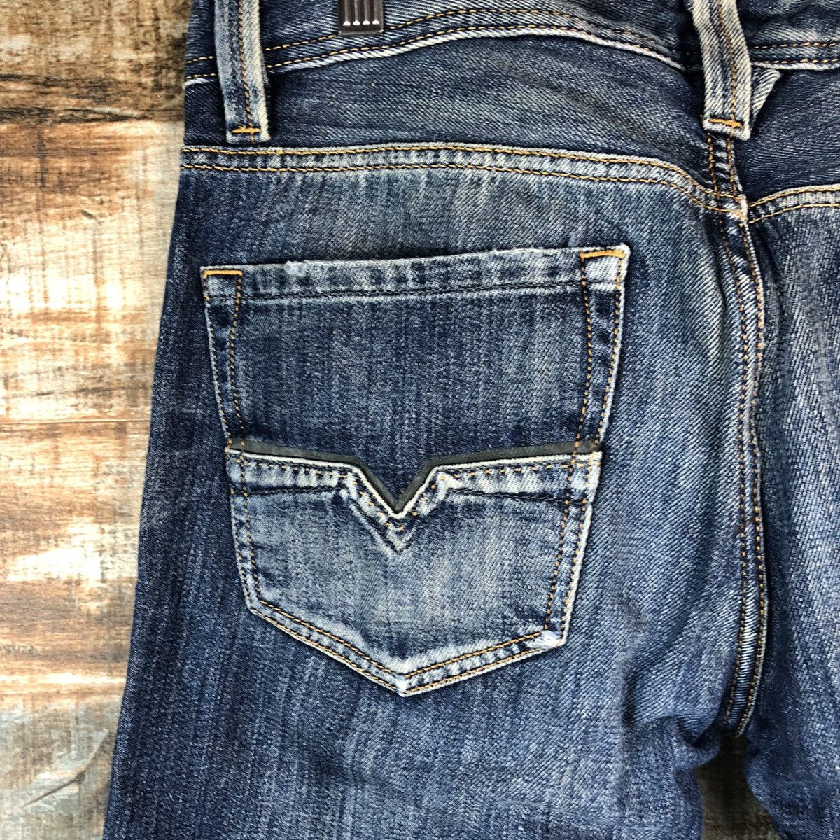 Diesel DLL Diesel Larkee Blue Distressed Denim Pants #C082 Size US 30 / EU 46 - 17 Thumbnail