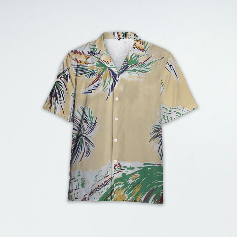 Designer Palm-Print Shirt – Tropical Style Elevated Size US M / EU 48-50 / 2 - 1 Thumbnail