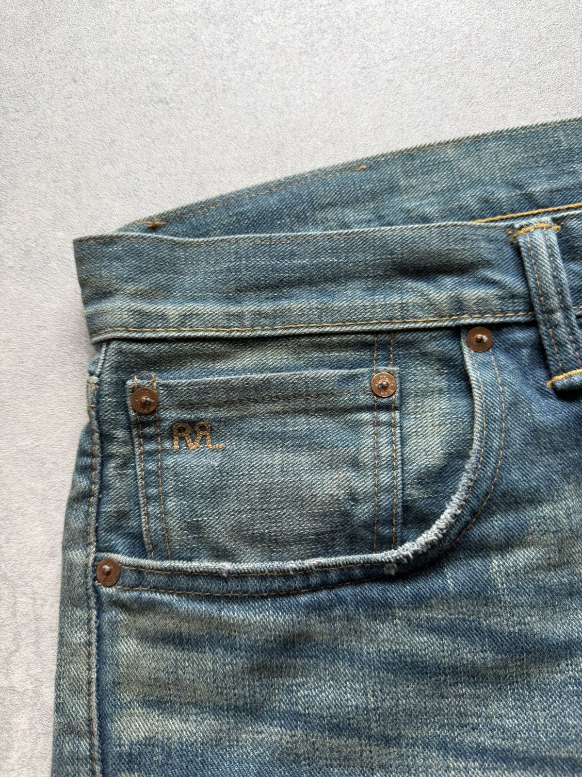 RRL Ralph Lauren Vintage Jeans Double Ralph Lauren Japan Selvedge Denim rare Size US 36 / EU 52 - 5 Thumbnail
