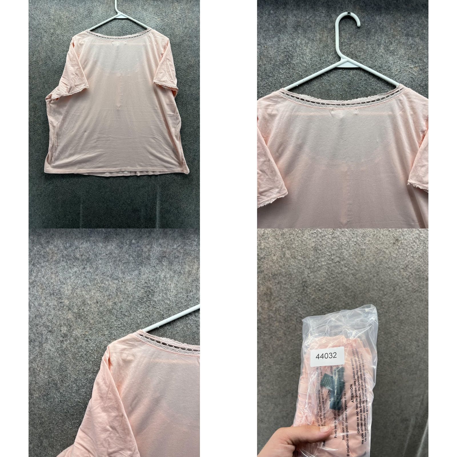 Ralph Lauren Lauren Ralph Shirt Womens 3X Pink Scoop Neck Short Sleeve Jersey Top Size XXL / US 16-18 / IT 52-54 - 8 Thumbnail