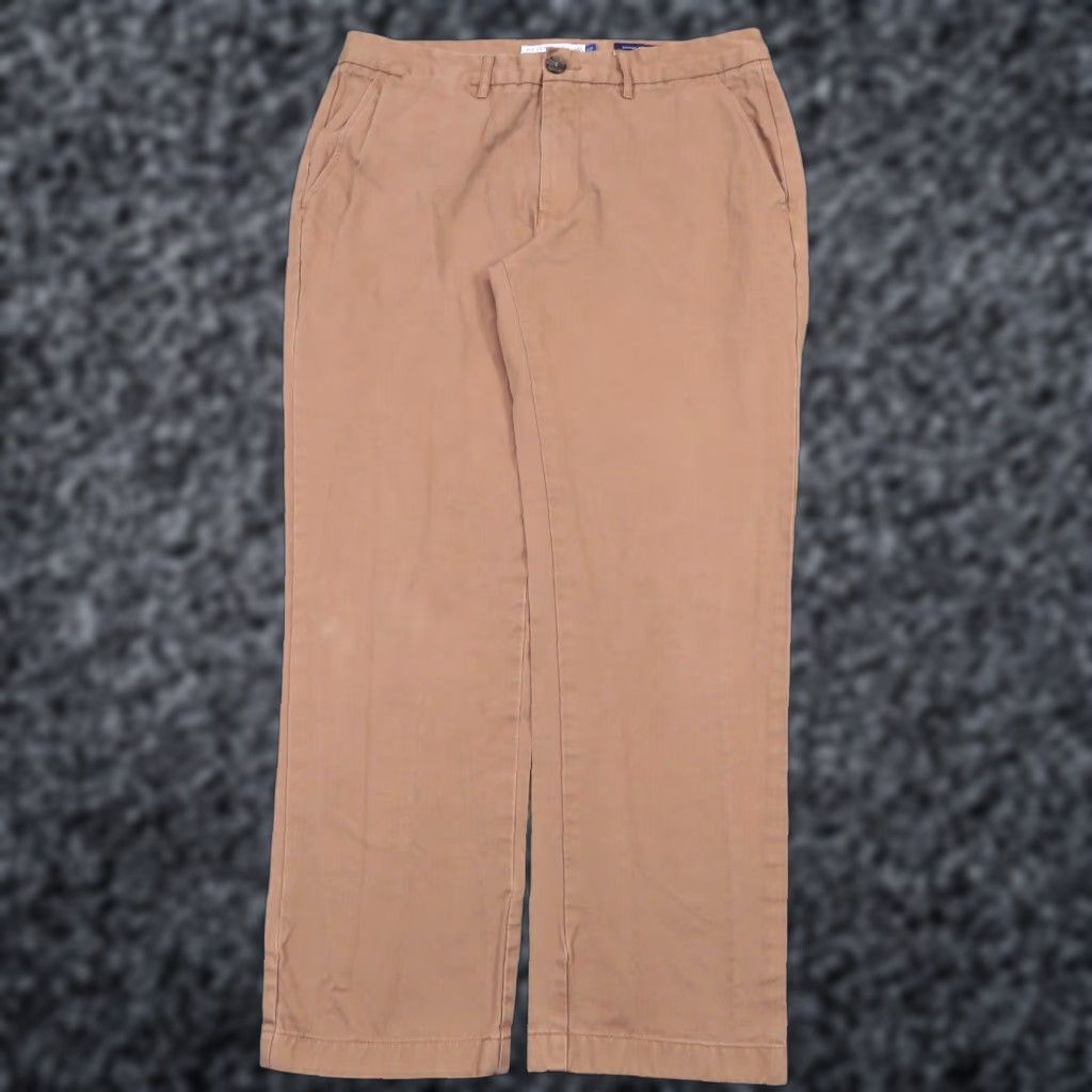 Vintage VINTAGE Peter Manning Pants Mens 33x28 Tobacco Brown Garment Dyed Chinos 5 Pocket Twill Shirt? Size US 33 - 1 Thumbnail