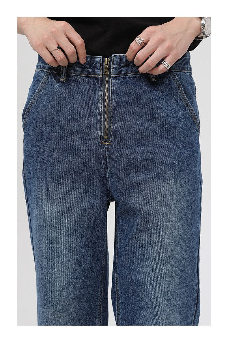 Japanese Brand × Vintage Japanese retro personality straight zipper design jeans Size US 32 / EU 48 - 5 Thumbnail