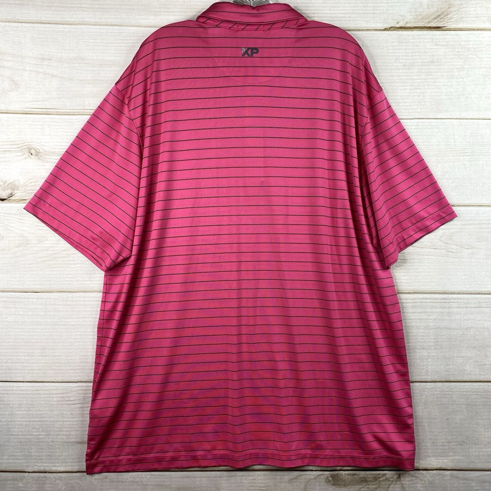 Vintage Polo Golf Bermuda Sands Shirt XL Pink Striped Short Sleeve Golf Polo Men’s Regular Fit Logo Size US XL / EU 56 / 4 - 7 Thumbnail