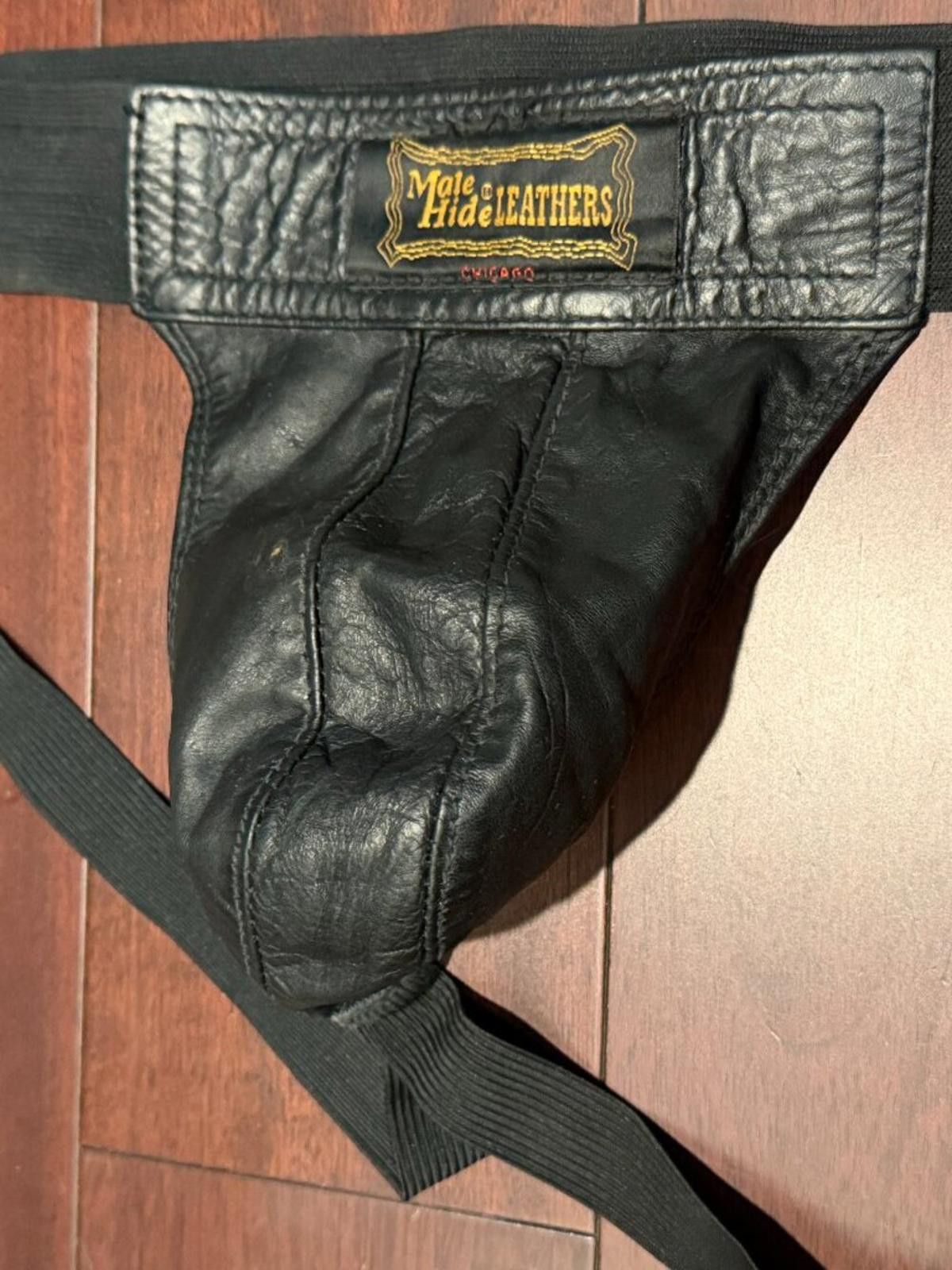 Other Male hide Leathers Chicago Men’s Leather Jockstrap Vintage Size ONE SIZE - 3 Thumbnail