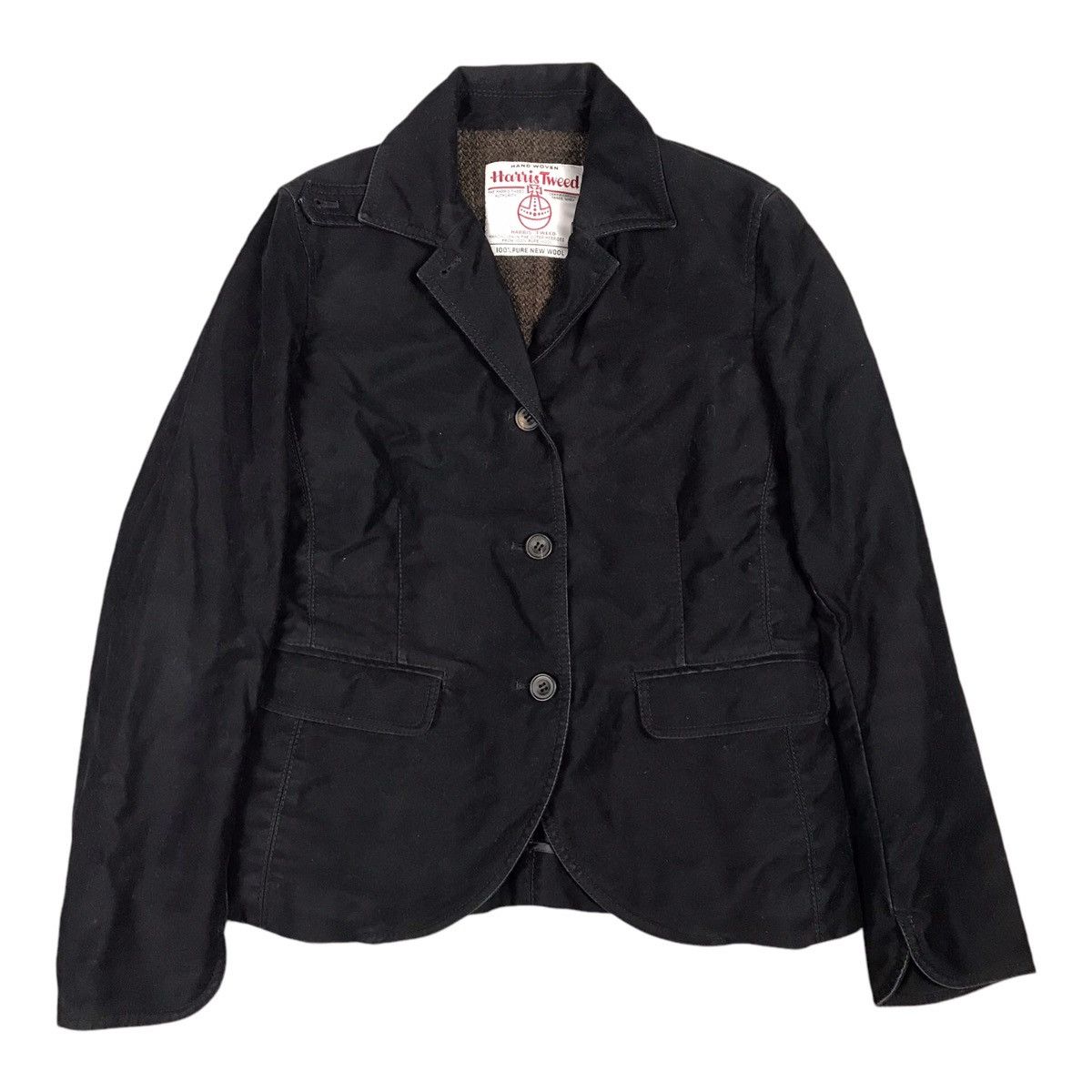Harris Tweed × Tomorrowland Harris Tweed x Tomorrowland black woman blazer jacket Size S / US 4 / IT 40 - 1 Thumbnail