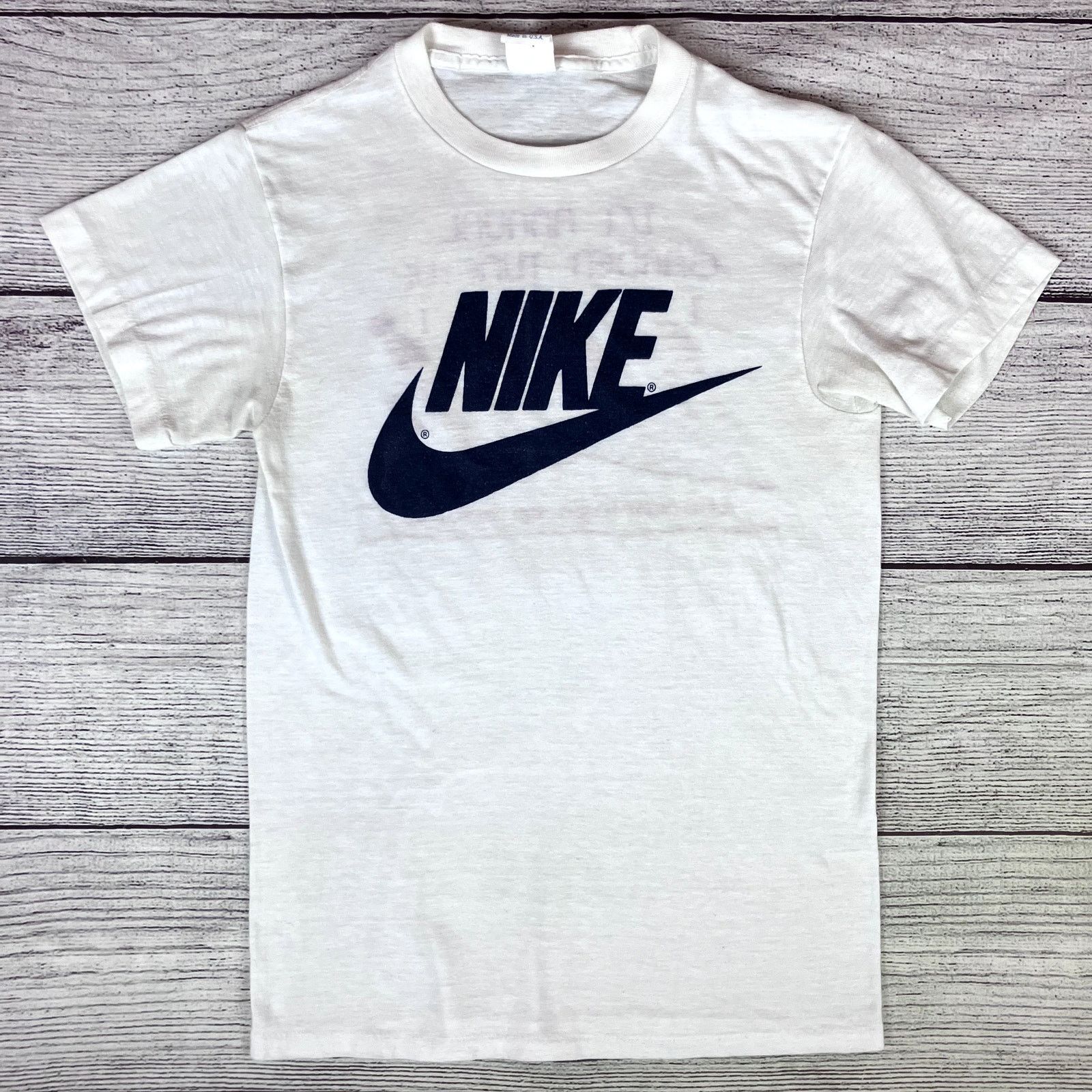 Nike × Vintage Vintage 1981 Nike Garden Tune Up Marathon T-shirt Size US S / EU 44-46 / 1 - 3 Thumbnail