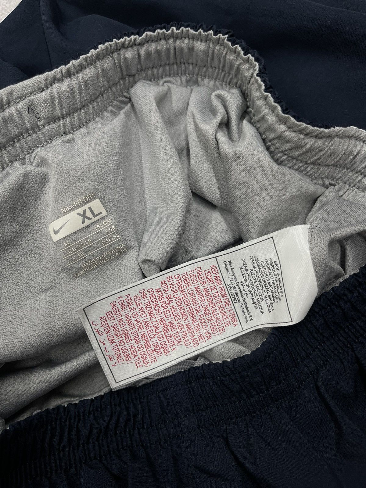 Nike × Nike ACG × Vintage Vintage Nike Fit Dry Navy Shorts Y2K ACG TN Size US 36 / EU 52 - 6 Thumbnail