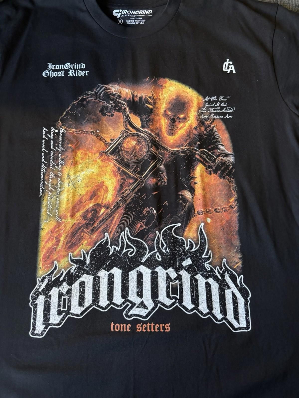 Other Iron Grind Ghost Rider Xl Black Tee Shirt Size US XL / EU 56 / 4 - 2 Thumbnail