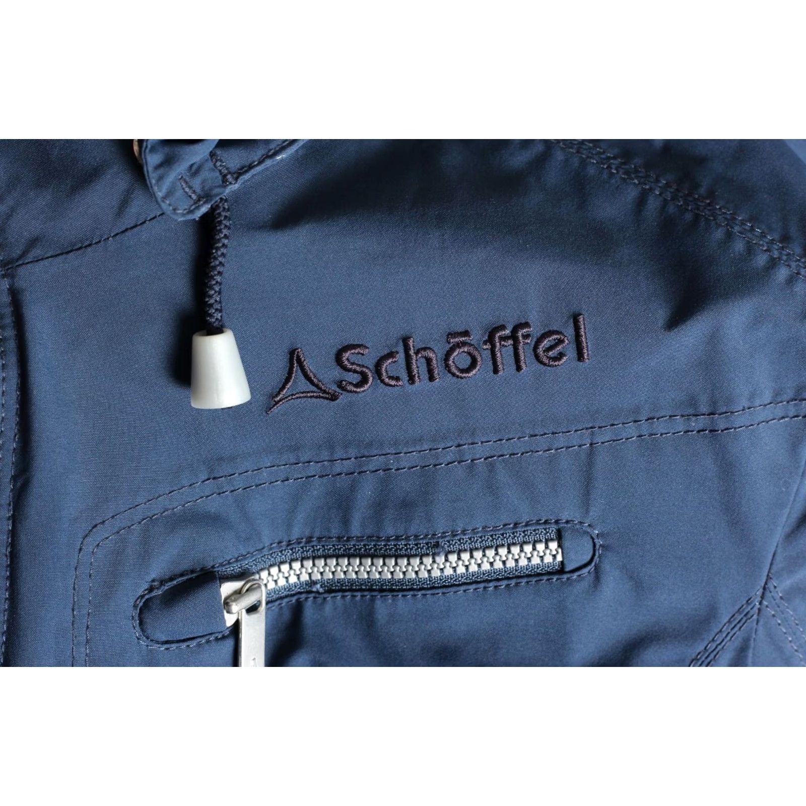 Vintage SCHOFFEL Marcella Jacket Women EU 36 UK 10 Hooded Waterproof Blue Regular Size 36, Women, Jacket, Breathable, All Seasons, MJ5661 Size XS / US 0-2 / IT 36-38 - 4 Thumbnail