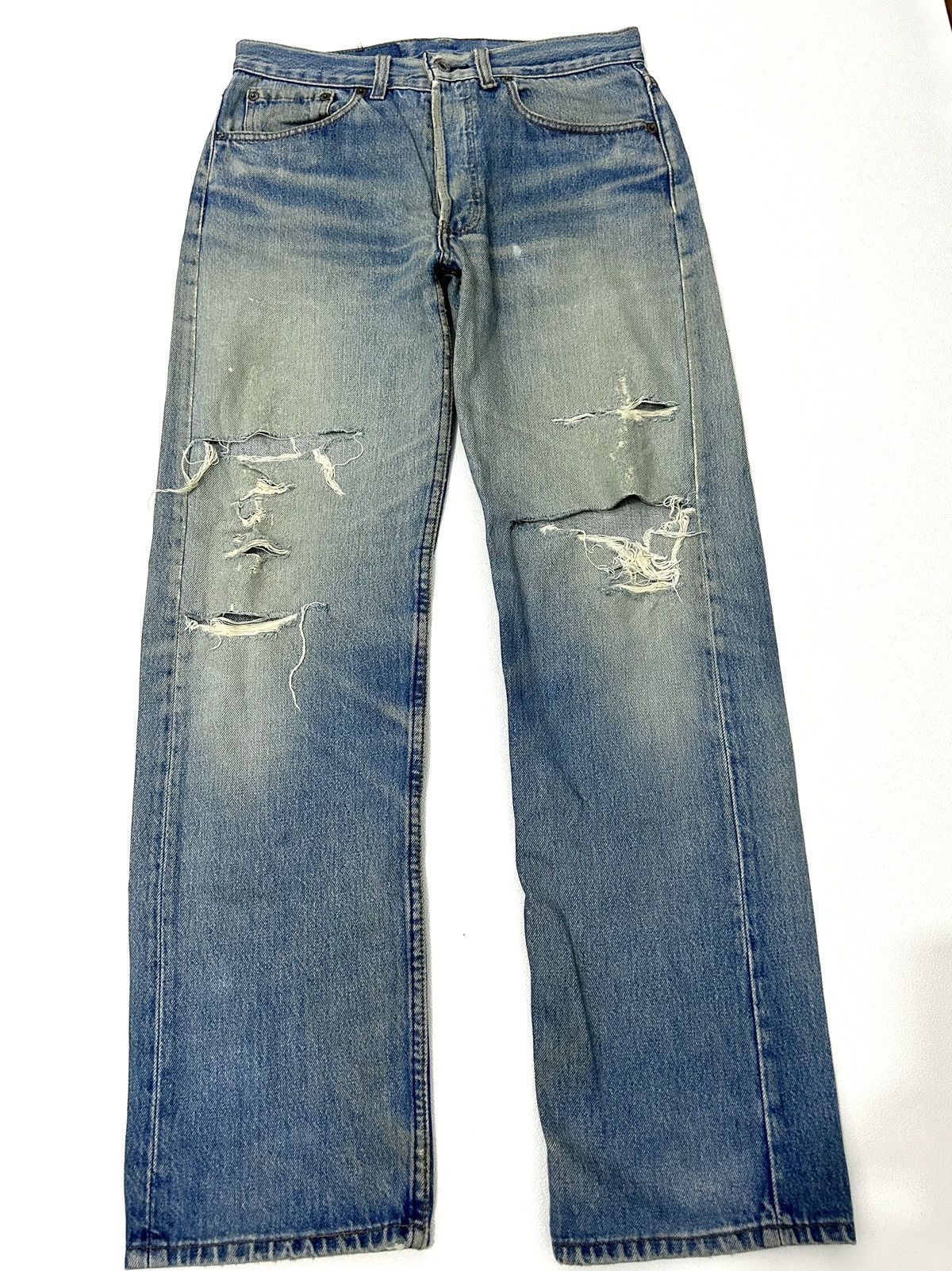 Levi's × Levi's Vintage Clothing Vintage Levis 501 xx Distressed Jeans Size US 30 / EU 46 - 3 Thumbnail