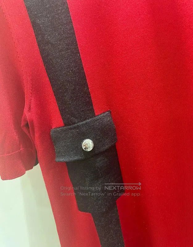 Louis Vuitton Louis Vuitton Red Silk Short Sleeve Dress . Size M / US 6-8 / IT 42-44 - 2 Thumbnail
