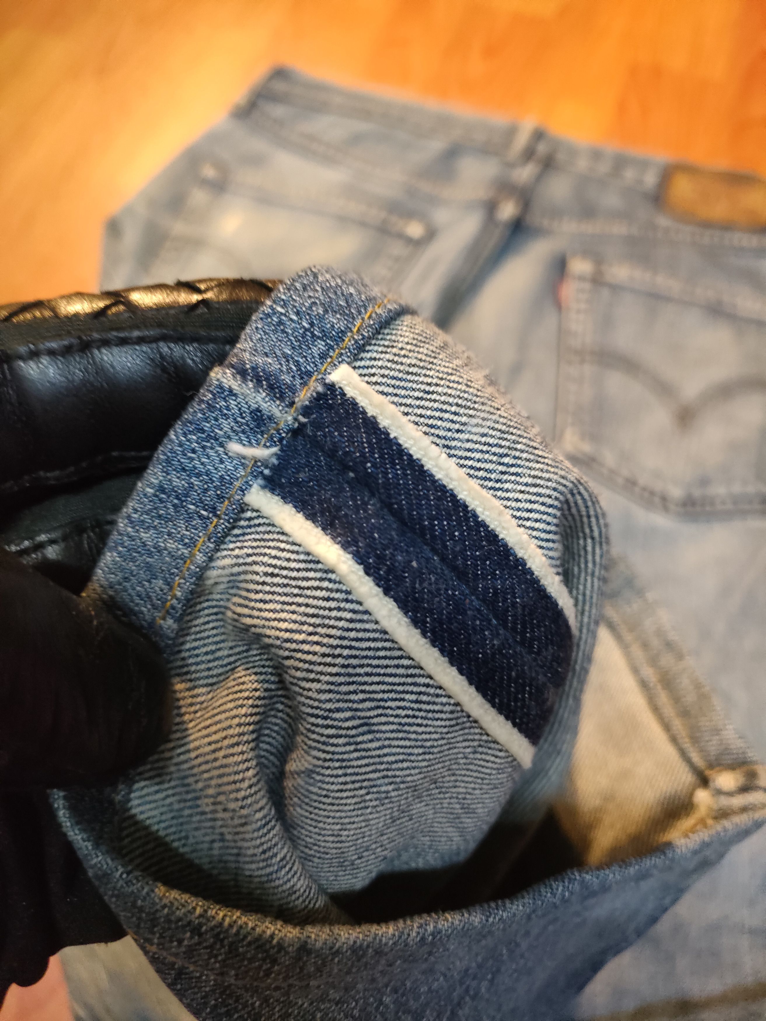 Levi's Vintage Clothing Vintage Reworked Levi's 504 Selvedge Jeans Size US 35 - 2 Thumbnail