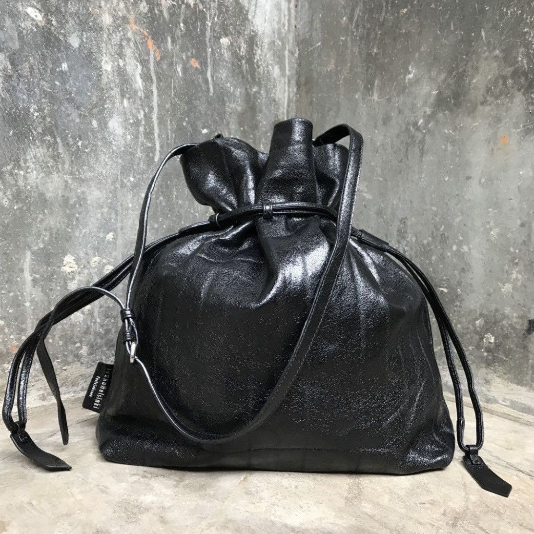 Leather Ivana Helsinki By Paola Suhonen Leather Bucket Bag Size ONE SIZE - 4 Thumbnail