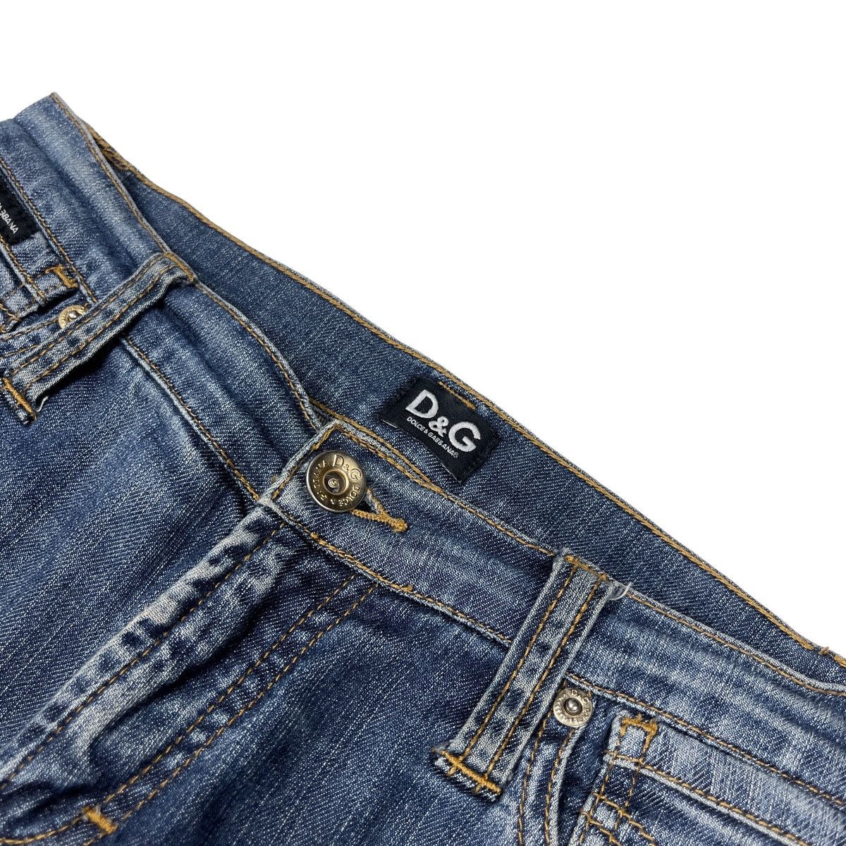 Dolce & Gabbana Dolce&Gabbana Vintage y2k Pocket Logo Denim Jeans Size 27" / US 4 / IT 40 - 3 Thumbnail