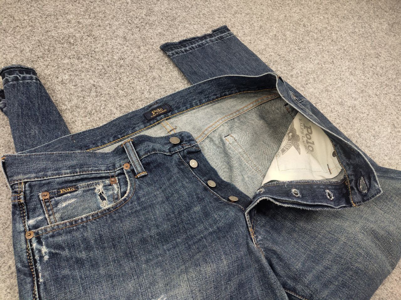 Polo Ralph Lauren Vintage Polo Ralph Lauren original quality Faded Denim Jeans Size US 34 / EU 50 - 8 Thumbnail