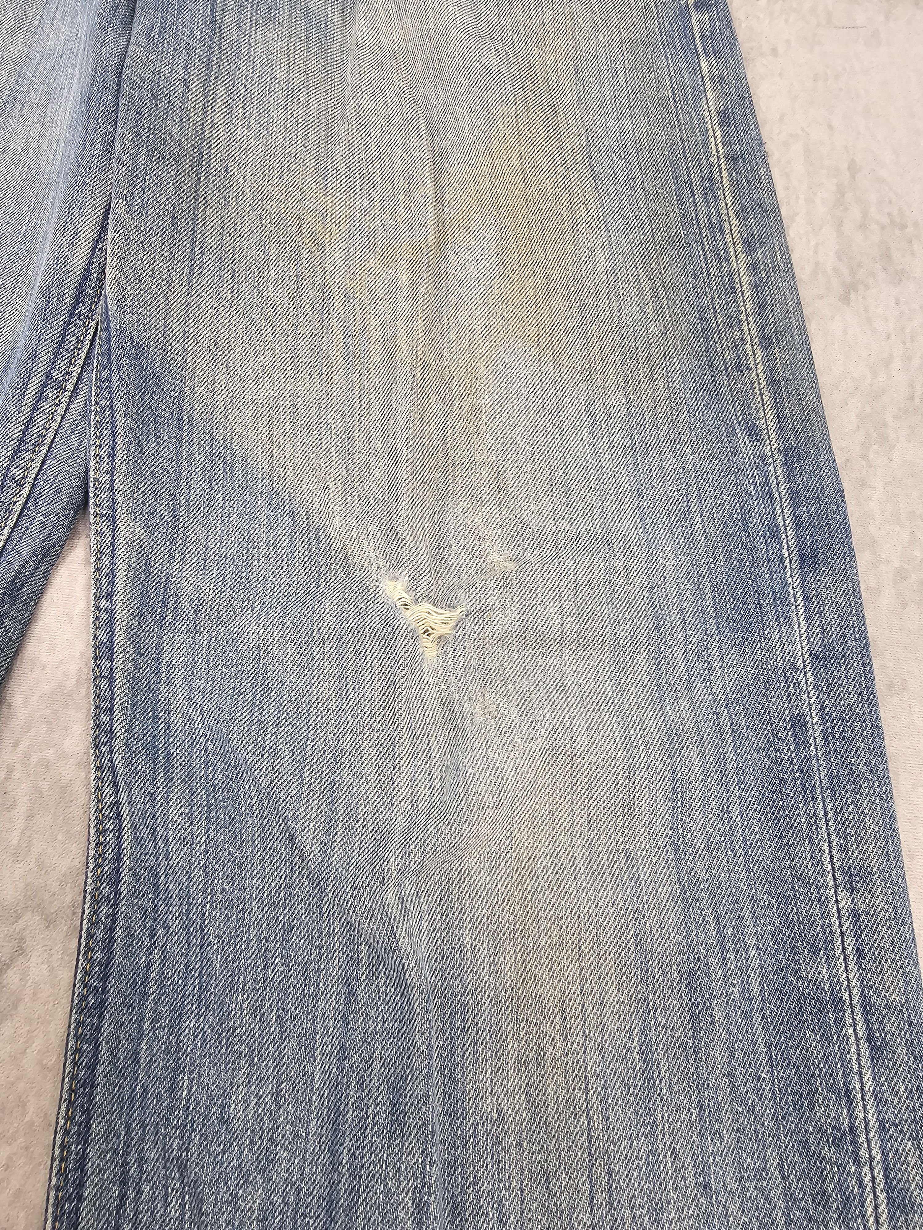Lee Vintage LEE RIDERS Ripped Workwear Jeans JB0244 Size 33x32.5 Size US 33 - 6 Thumbnail