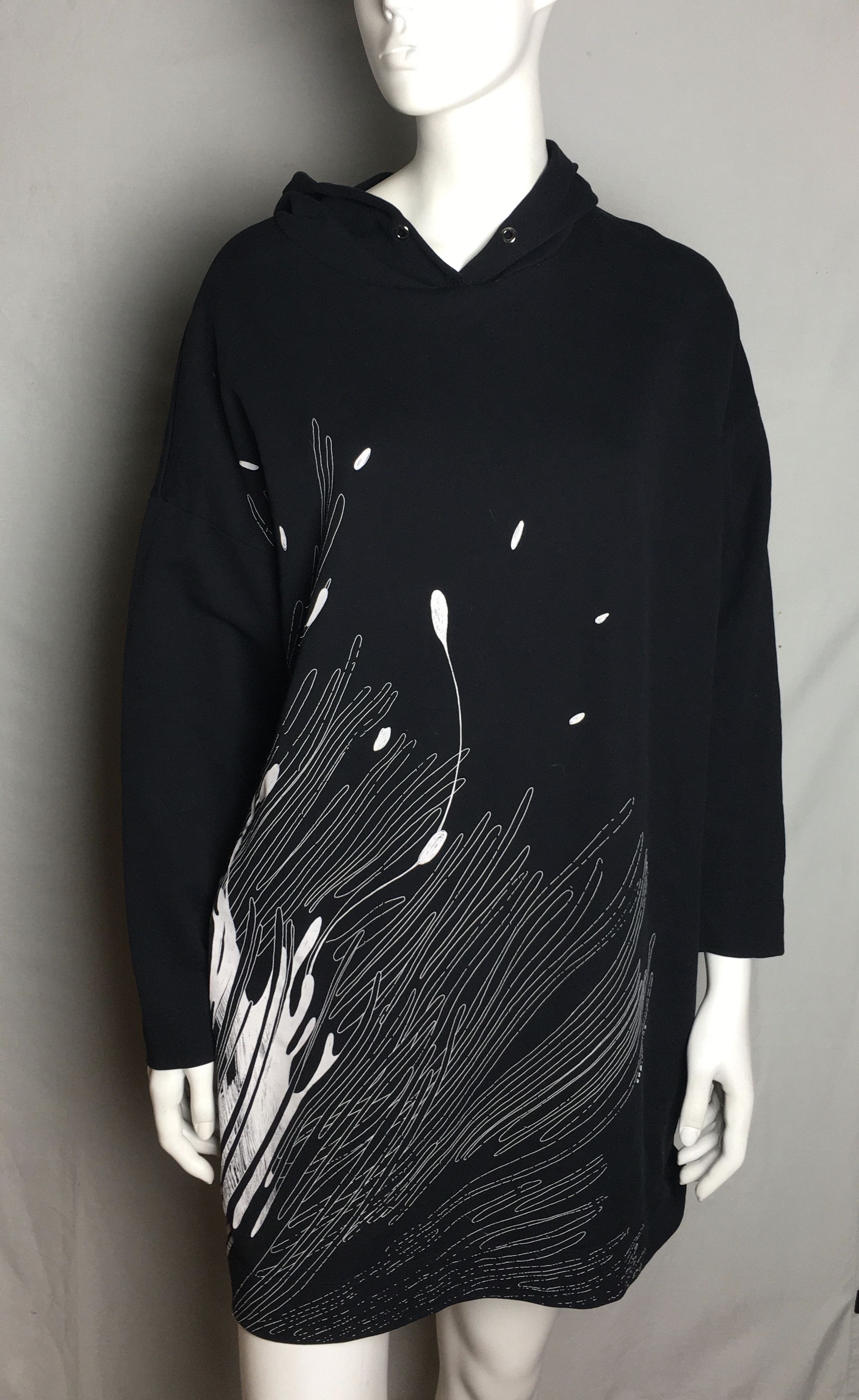 Cop Copine Cop Copine Hoodie Dress Black Size M Size M / US 6-8 / IT 42-44 - 2 Thumbnail