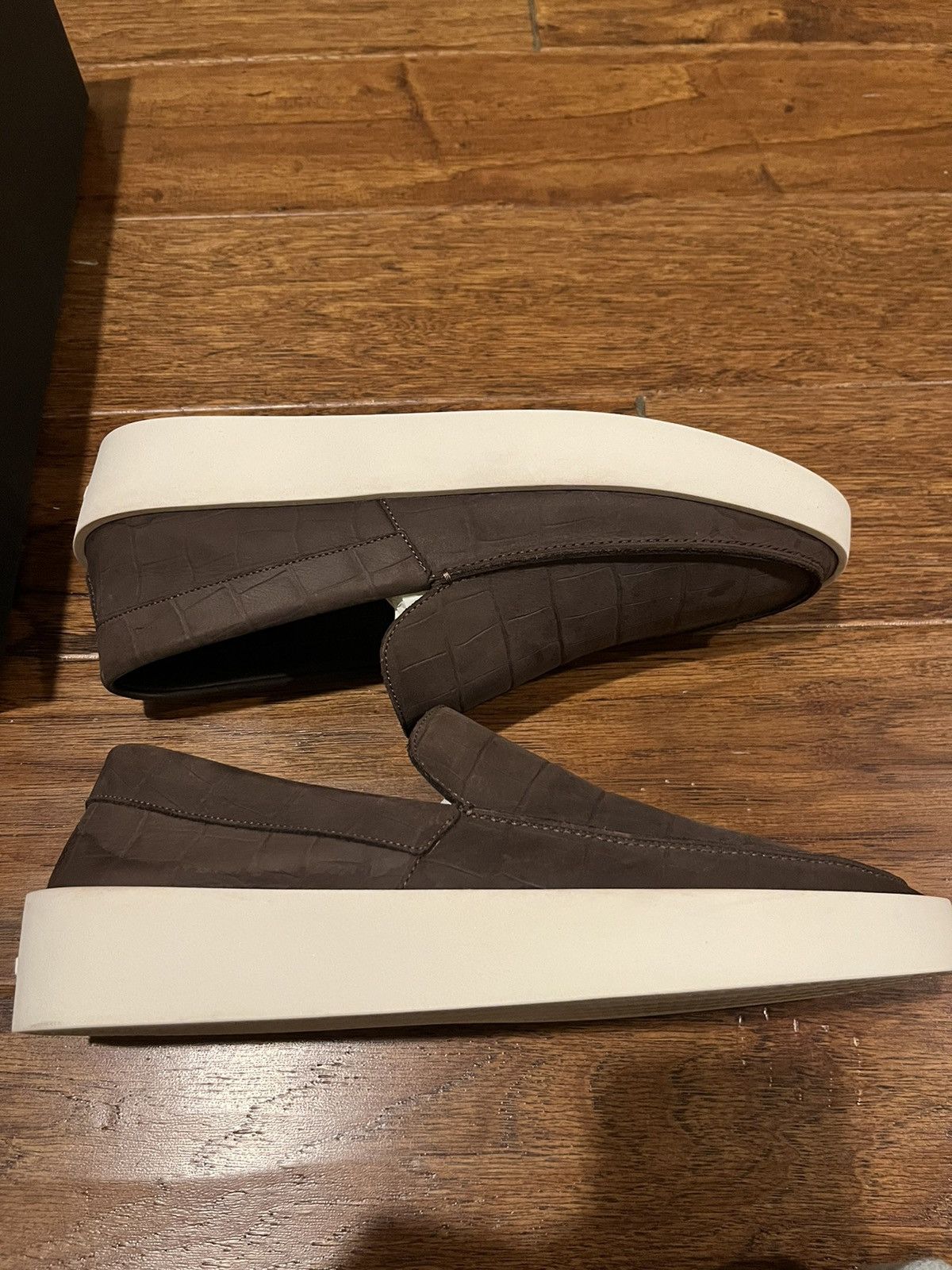 希少 FEAR OF GOD ローファー 41 Fear of God Fear Of God Croc-Effect Leather Loafers, Size 41