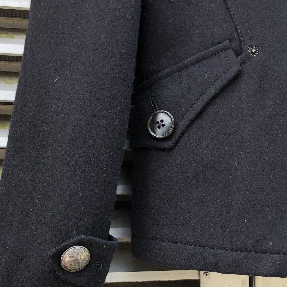 PPFM PPFM Woolen Double Breasted Design Zipper Jacket Size US M / EU 48-50 / 2 - 10 Thumbnail