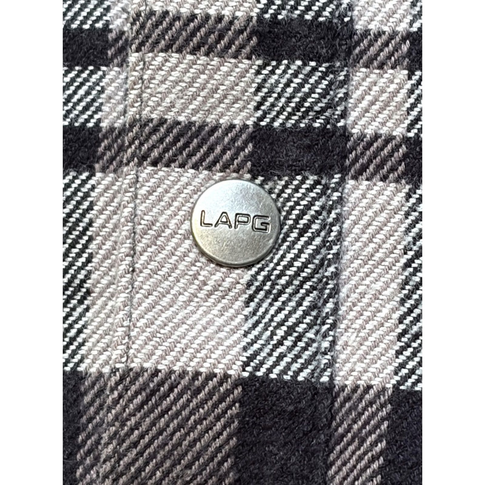 Vintage LA Police Gear Shirt Mens Large Brown Gray Plaid Flannel Snap Front Jacket Size US L / EU 52-54 / 3 - 5 Thumbnail