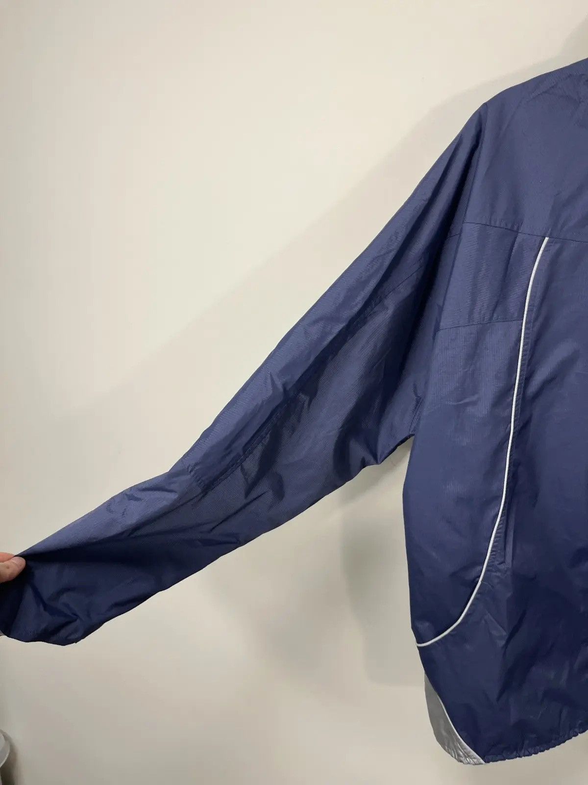 Nike × Vintage Vintage Nike Y2K Reflective Swoosh Hype Zip Nylon Jacket Size US XL / EU 56 / 4 - 13 Thumbnail