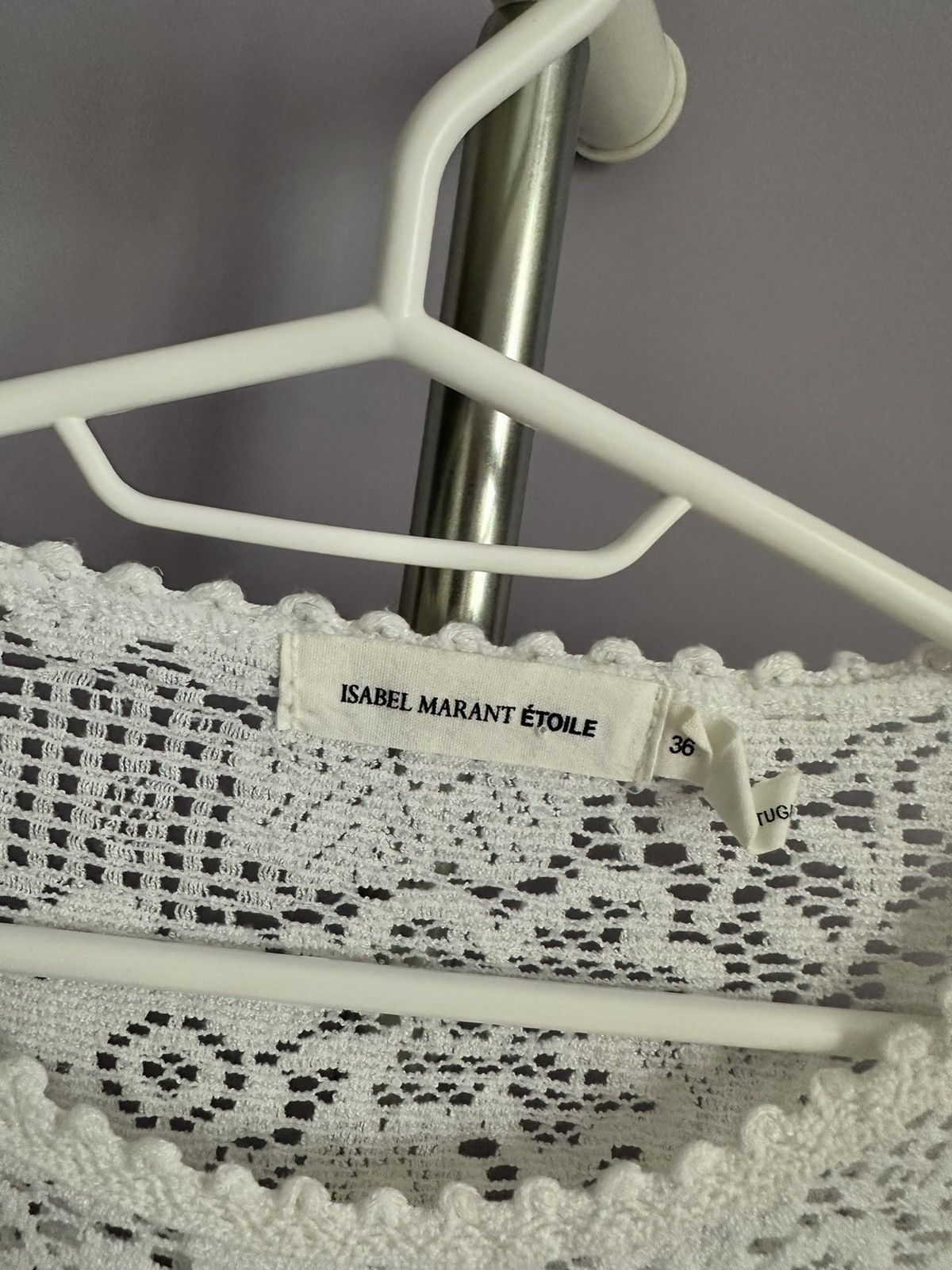 Isabel Marant × Isabel Marant Etoile × Vintage openwork white blouse Size S / US 4 / IT 40 - 3 Thumbnail