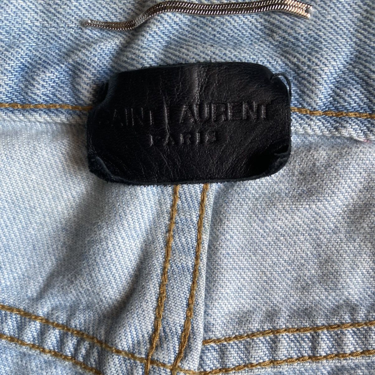 Saint Laurent Paris SLP 2017 Light Blue Wash Jeans Size US 32 / EU 48 - 6 Thumbnail
