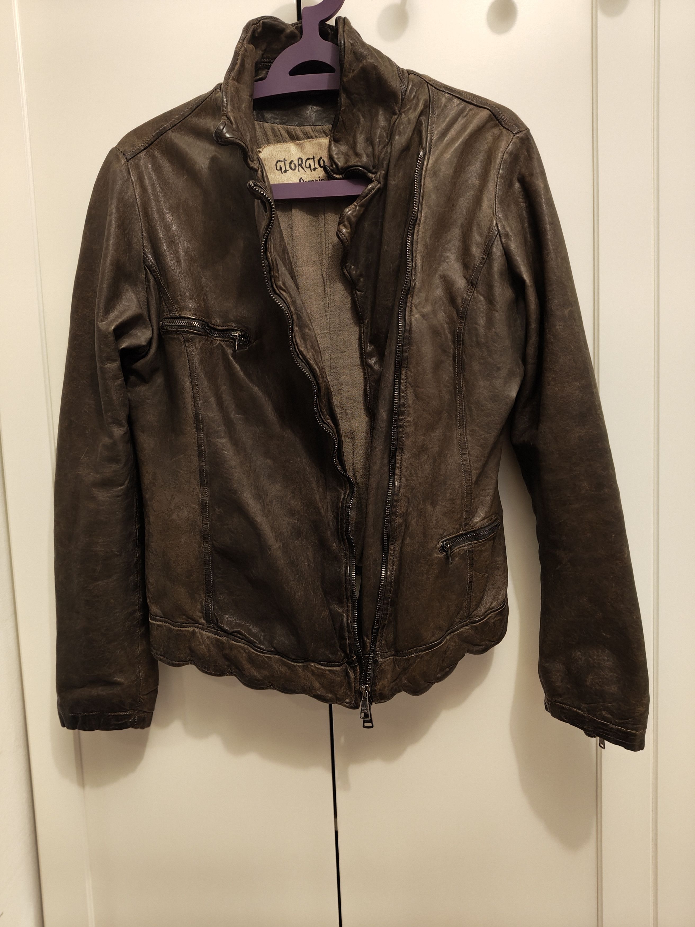 Giorgio Brato Rare Vintage Brown Giorgio Brato Leather Jacket Size US S / EU 44-46 / 1 - 2 Thumbnail