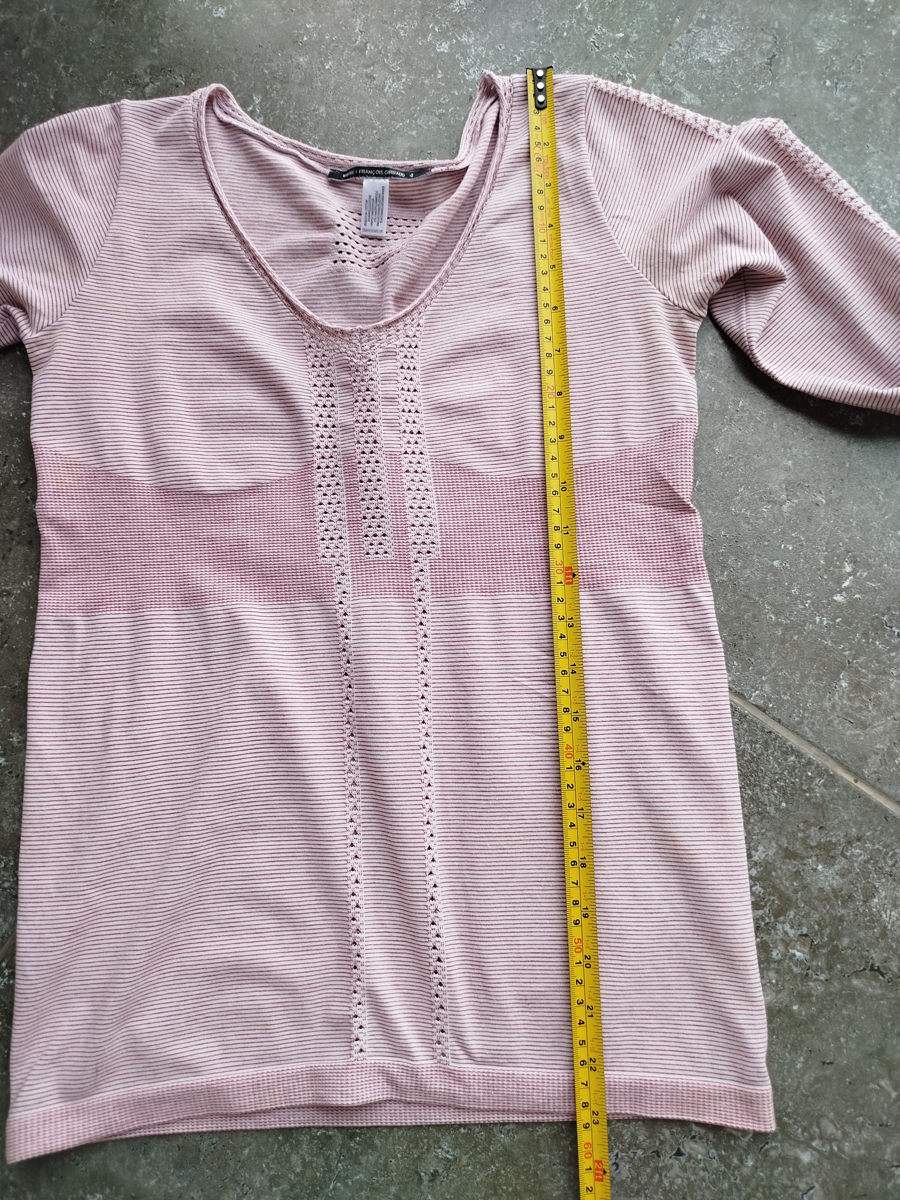 Marithe + Francois Girbaud Top Long Sleeve Striped Fitted Jersey Vintage Y2K Size 4/XL Size XL / US 12-14 / IT 48-50 - 12 Thumbnail