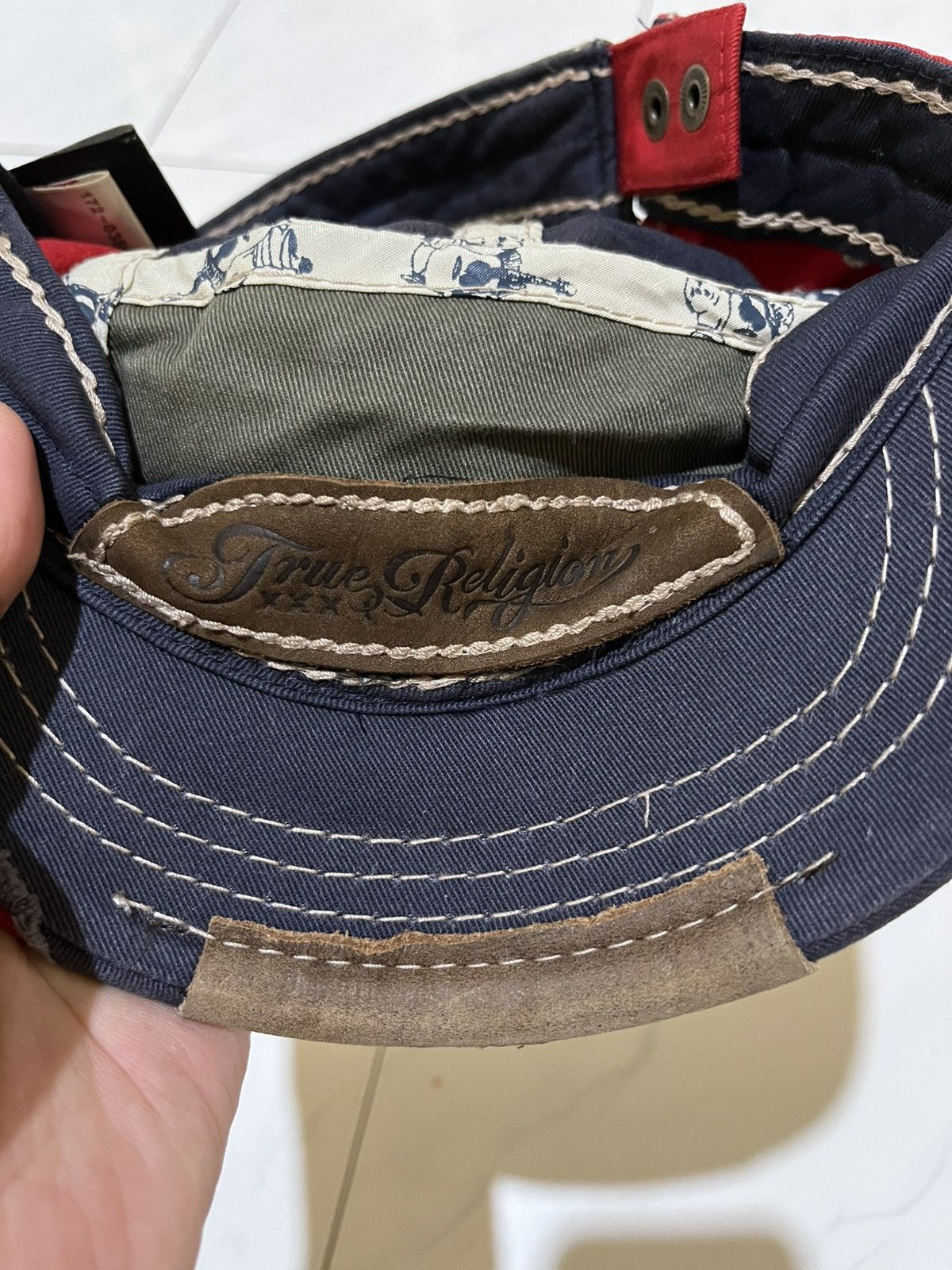 True Religion 🔥 Very Rare!!! Vintage 5 Panel True Religion Distressed Hats Size ONE SIZE - 7 Thumbnail