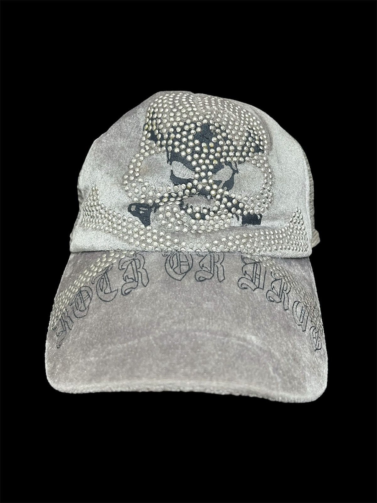Japanese Brand Y2K Skull Studed Trucker Cap LGB Style Size ONE SIZE - 3 Thumbnail