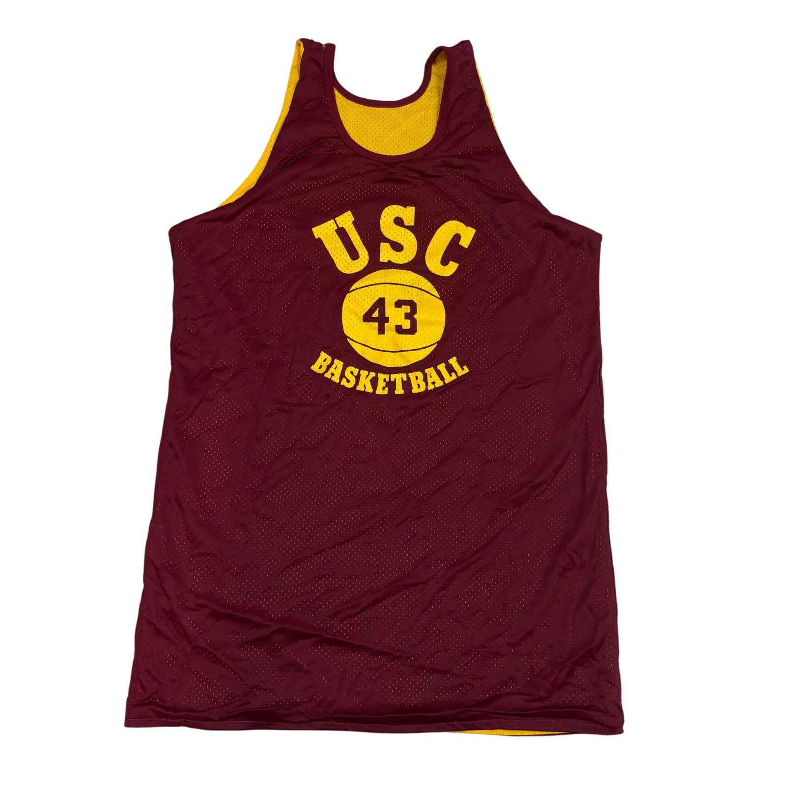 Champion × Vintage Vintage 70s Champion USC Basketball #43 Reversible Jersey XL Size US XL / EU 56 / 4 - 1 Thumbnail