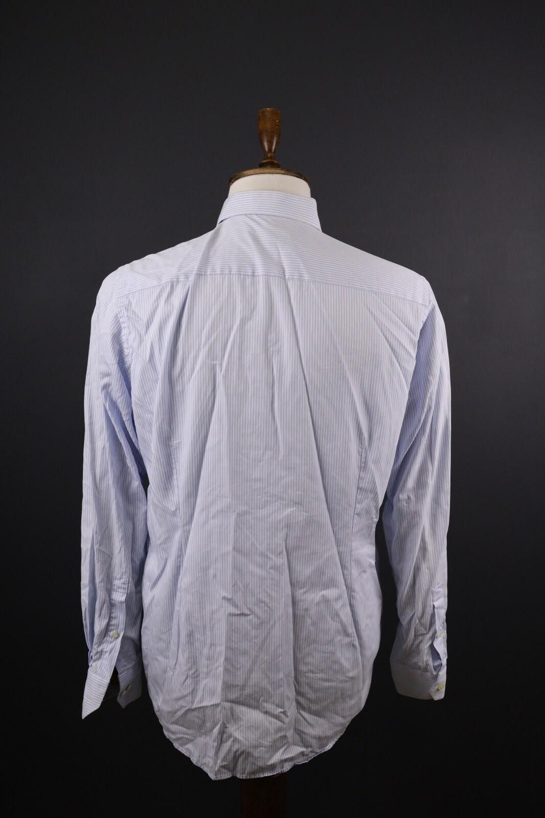 Eton Eton Contemporary Blue Stripe Shirt Size 41 /16 Size US M / EU 48-50 / 2 - 7 Thumbnail